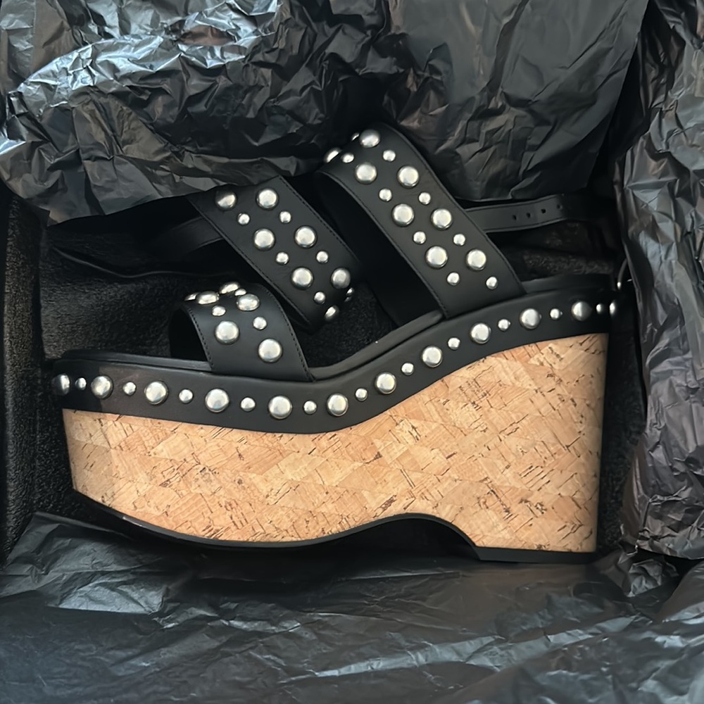 NWT NEVER BEEN WORN YSL Wedges - Picture 9 of 10